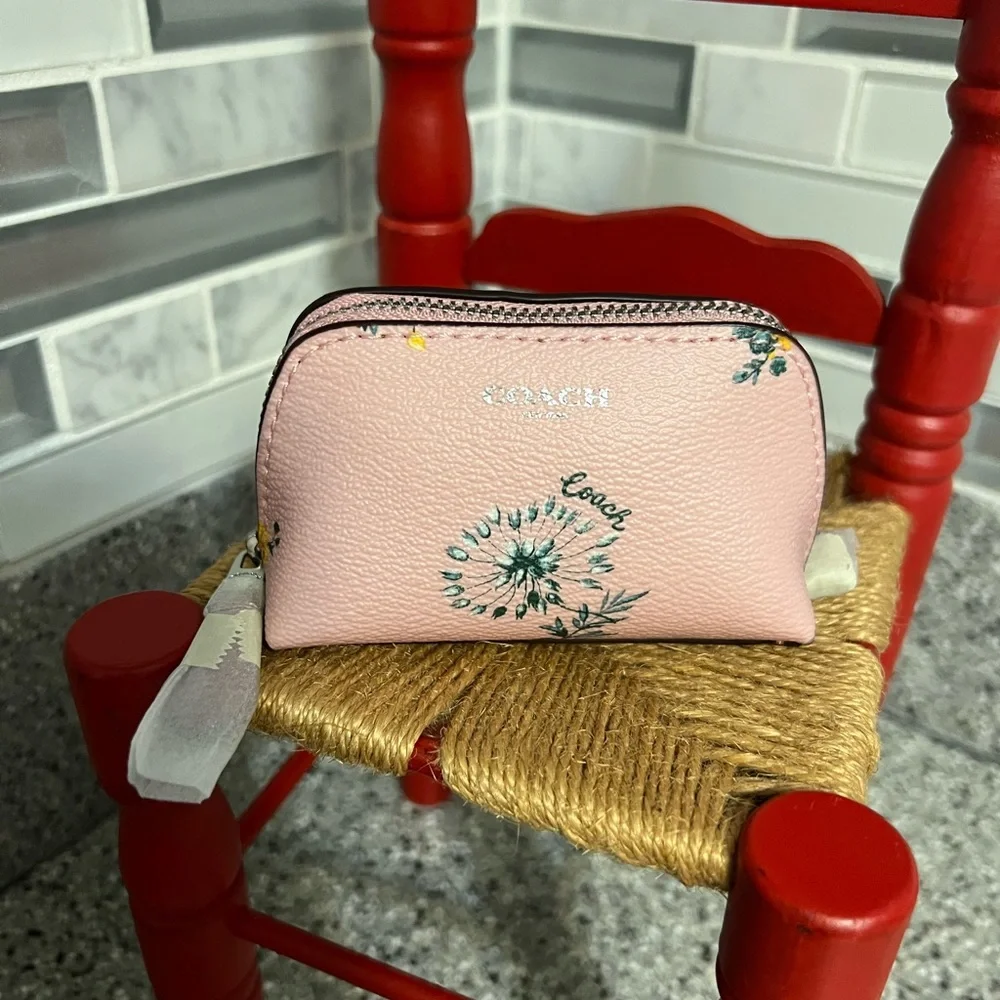 💕Blossom Print Pink Mini Cosmetic Bag - Picture 4 of 15